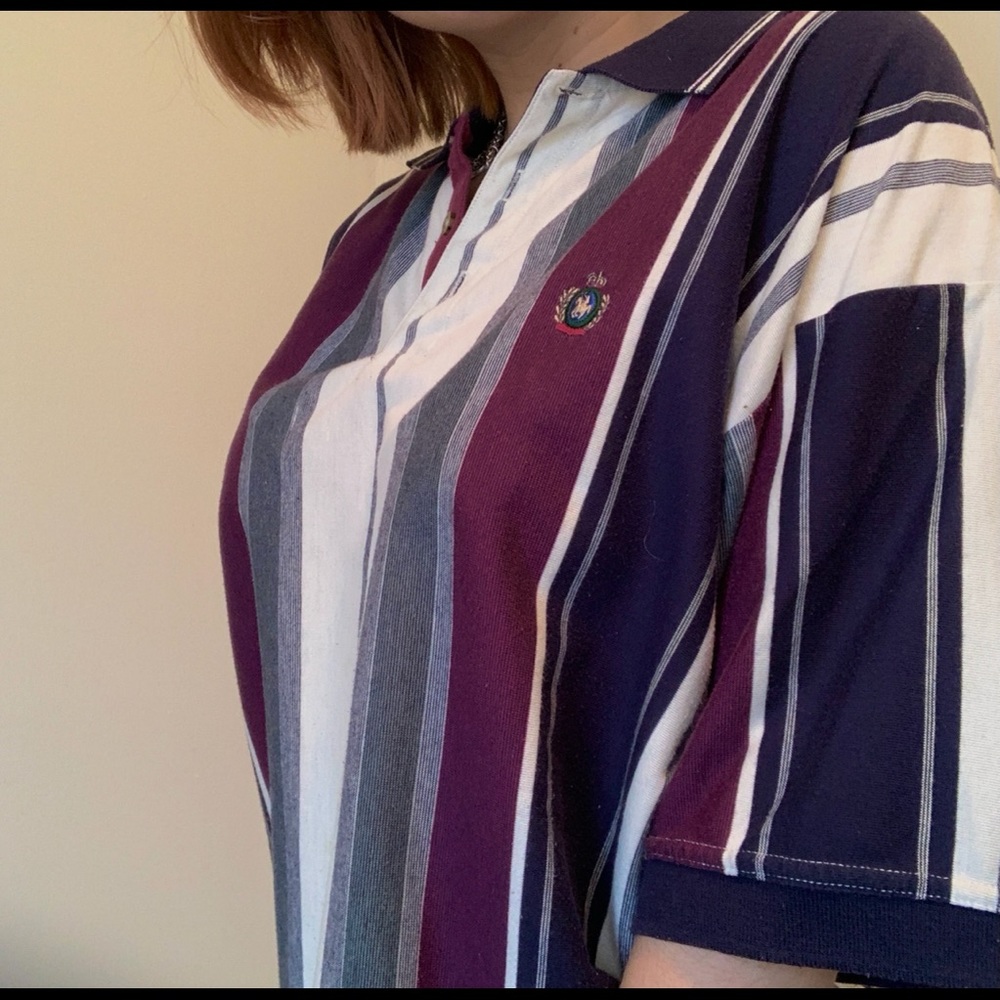 Vintage Multi Color Polo Tee